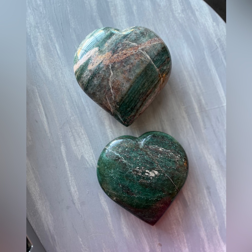 Giant green aventurine heart